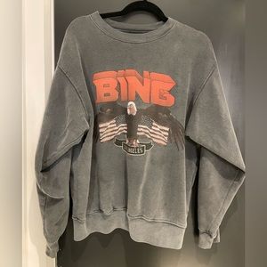 Anine Bing Vintage Eagle Graphic Sweatshirt, XS